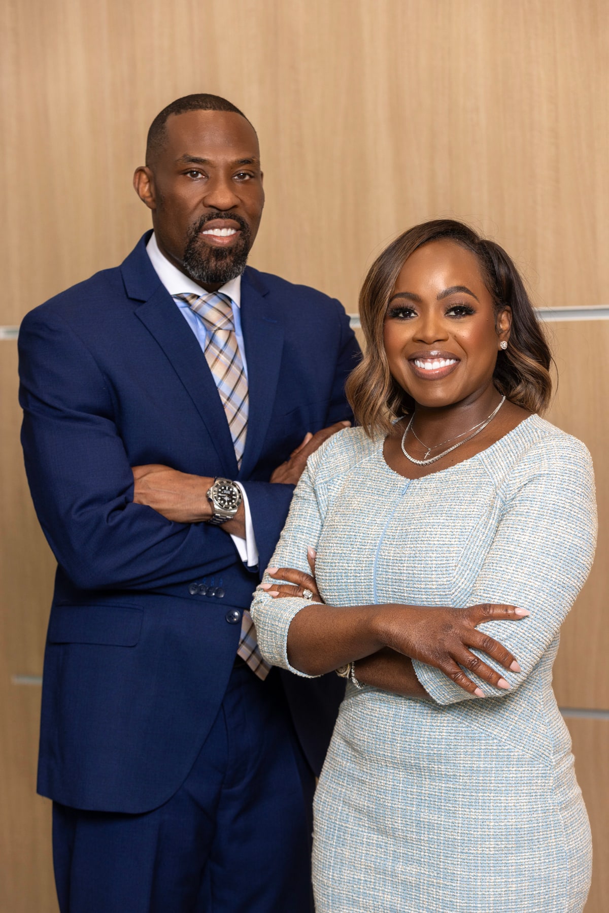 Co-founding partners Reggie London and Njeri London — criminal defense attorneys at L and L Law Group, PLLC in Frisco, Texas